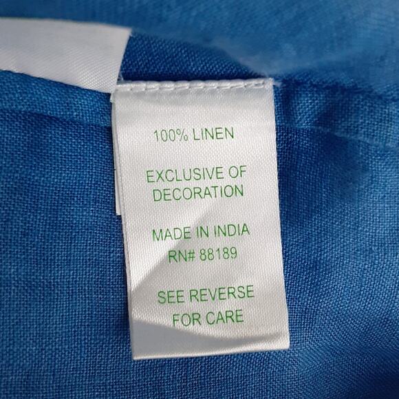 Lilly Pulitzer Breakers Row Ombré Linen Tunic Top Embroidered Womens M Resort - Picture 7 of 11